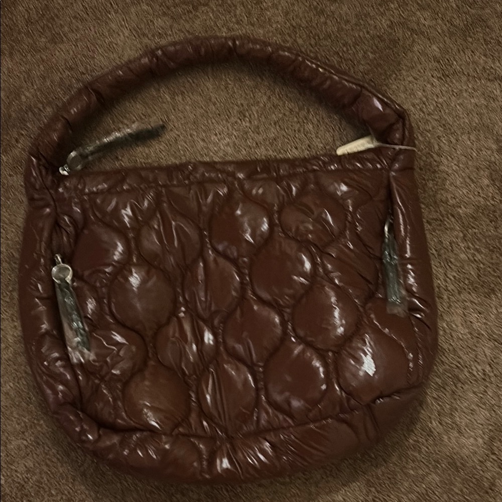 Free People Brown Quilted Women's Bag